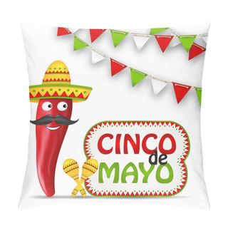 Personality  Cinco De Mayo Holiday Background Pillow Covers