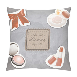 Personality  Cosmetic Set. Vector Illustration Pillow Covers