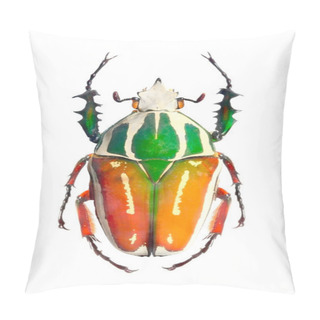 Personality  The Goliath Beetle (Scarabaeidae) Are Among The Largest Insects On The Earth. Pillow Covers