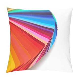 Personality  Rainbow Color Palette Isolated On White Pillow Covers