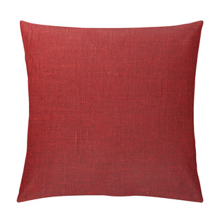 Personality  Red Canvas Texture Pillow Covers