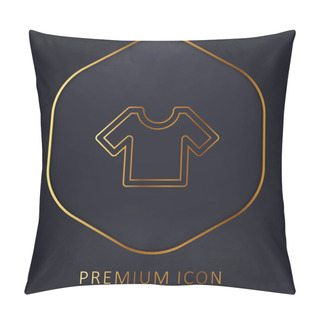 Personality  Basic T Shirt Golden Line Premium Logo Or Icon Pillow Covers