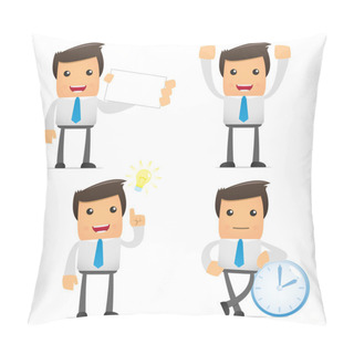 Personality  Set Of Funny Cartoon Manager Pillow Covers