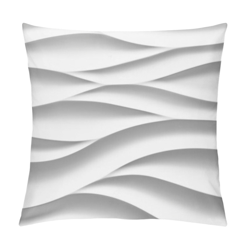 Personality  Beautiful format poster with Smooth Grey Waves abstract background with grayish tonalities, plenty of copy space and elegant design. pillow covers