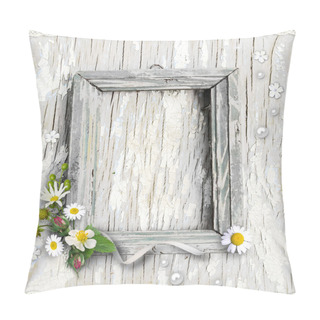 Personality  Retro Framework With Flowers Pillow Covers