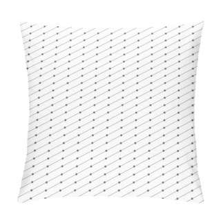 Personality  Abstract Geometric Pattern Dot With Rhombuses. Repeating Seamless Background Vector Illustration Pillow Covers