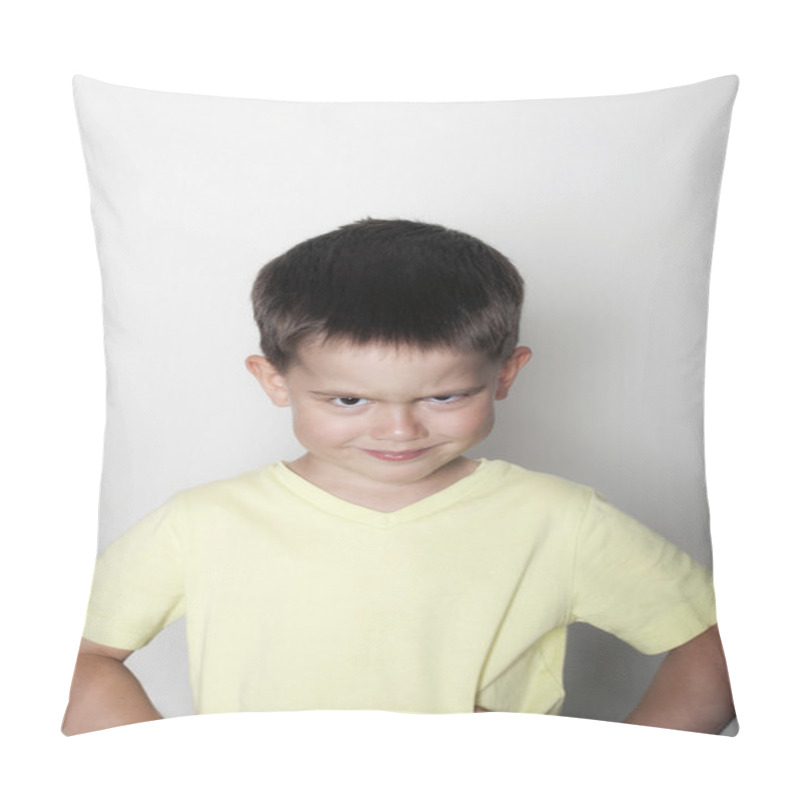 Personality  Portrait Of A Boy Pillow Covers