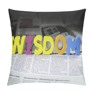 Personality  Word Wisdom On Newspaper Pillow Covers