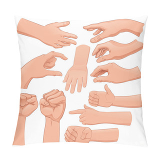 Personality  Set Of Several Hands Pillow Covers