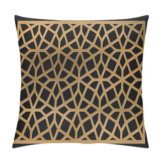 Personality  Template For Laser Cutting. Decorative Panel With Oriental Geometric Pattern. Pillow Covers