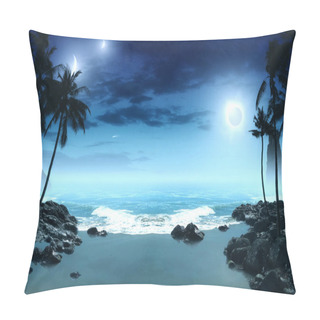 Personality  Beach Water Scene Image Pillow Covers