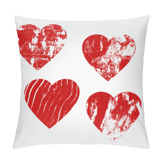 Personality  Grunge Hearts Pillow Covers
