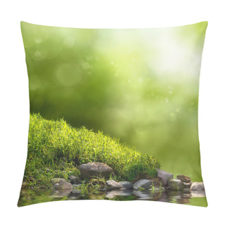 Personality  Green Nature Background Pillow Covers