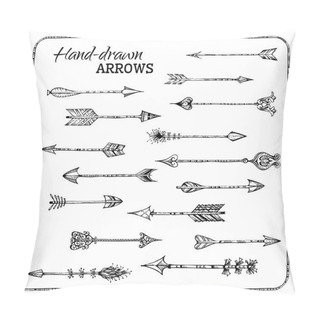 Personality  Set Of Hand-drawn Arrows.  Pillow Covers