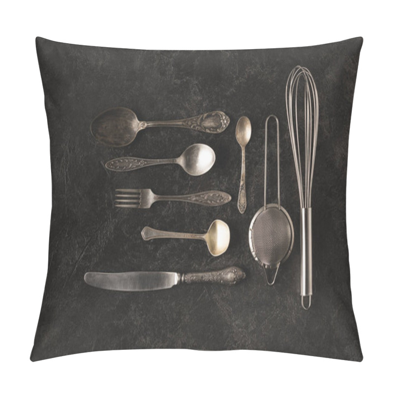 Personality  vintage silverware and baking utensils  pillow covers