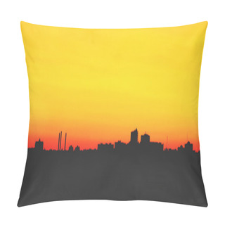 Personality  Sunset Over City Pillow Covers