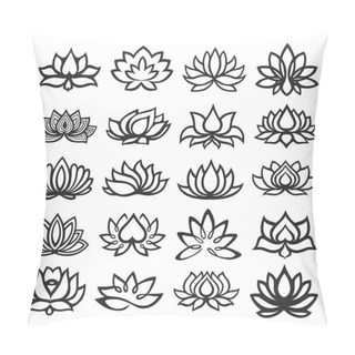Personality  Lotus Icons Pillow Covers
