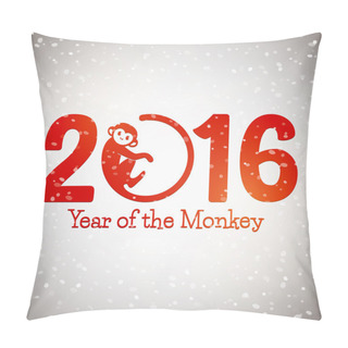 Personality  New 2016 Year Monkey Symbol Postcard Pillow Covers