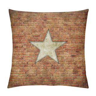 Personality  Star On Brick Pillow Covers