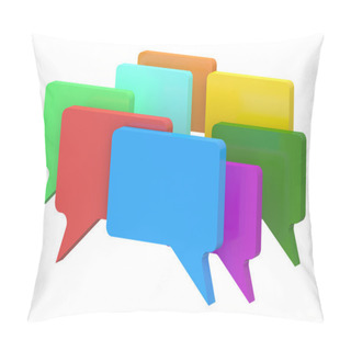 Personality  Color Speech Bubbles Pillow Covers