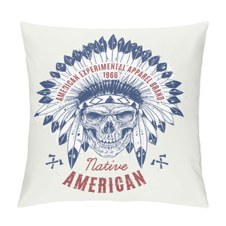 Personality  Dotwork Skull Art Pillow Covers