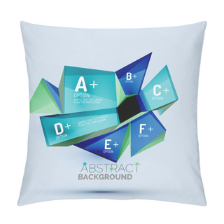 Personality  Geometric Shapes With Sample Text. Abstract Template Pillow Covers