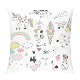 Personality  Unicorn Magic Design Set Pillow Covers