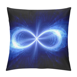 Personality  Infinity Sign, Computer Generated Fractal Background Pillow Covers