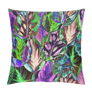 Personality  Tropical Leaves Seamless Pattern Pillow Covers