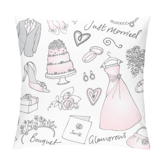 Personality  Wedding Illustration Pillow Covers
