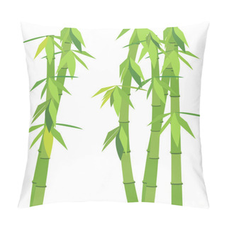 Personality  Green Bamboo Pillow Covers