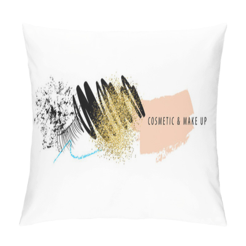 Personality  Makeup And Cosmetic Strokes Pillow Covers