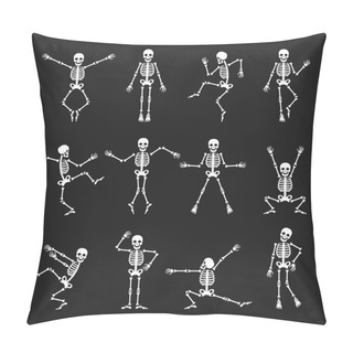 Personality  Funny Dancing Skeleton Set Pillow Covers