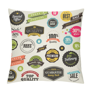 Personality  Set Of Stickers And Ribbons Pillow Covers