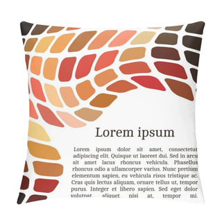 Personality  Invitation Card With Abstract Mosaic Pattern Pillow Covers