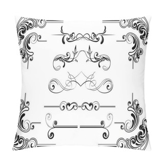 Personality  Corner Scroll Design Pillow Covers