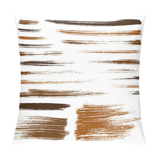 Personality  Vector Orange Brush Strokes Pillow Covers