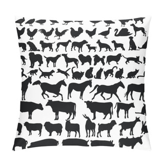 Personality  Farm Animals Silhouette Collection Pillow Covers