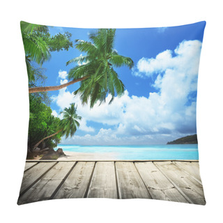 Personality  Beach Of Seychelles Pillow Covers