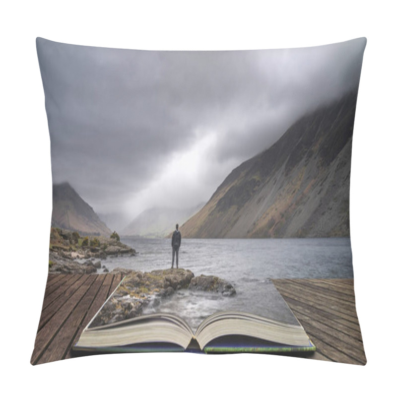 Personality  Stunning Long Exposure Landscape Image Of Wast Water In UK Lake  Pillow Covers