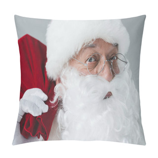 Personality  Santa Claus Holding Bag Pillow Covers