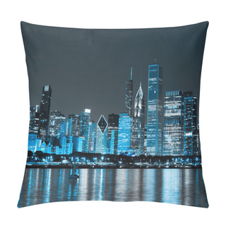 Personality  Finance District At Night Pillow Covers