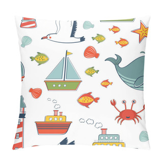 Personality  Marine Pattern Pillow Covers