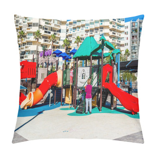 Personality  Children Playing In The Playground Pillow Covers