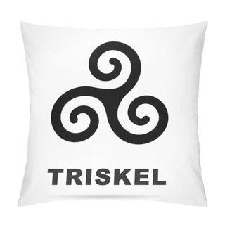 Personality  Black Triskel Icon Pillow Covers