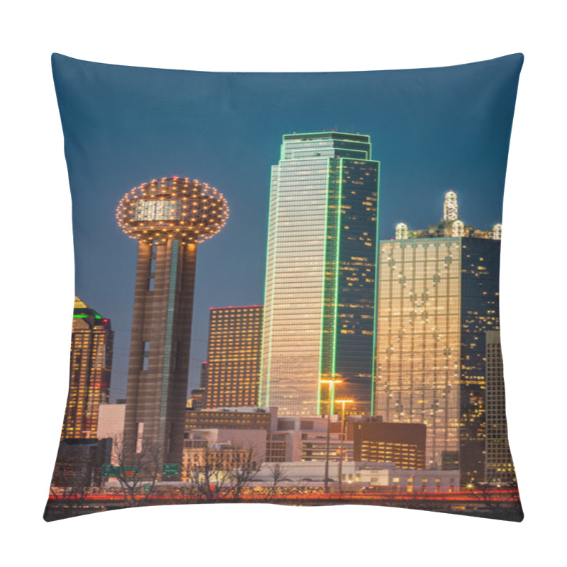 Personality  Dallas Skyscrapers At Sunset Pillow Covers