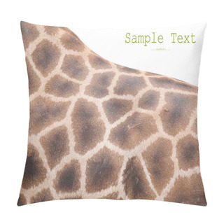Personality  The Giraffe Skin (Giraffa Camelopardalis). Pillow Covers