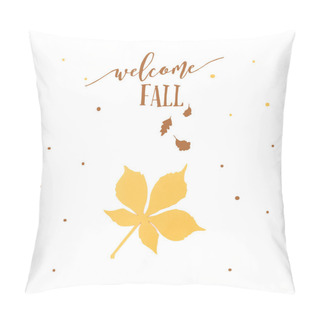 Personality  Autumnal Chestnut Leaf Pillow Covers