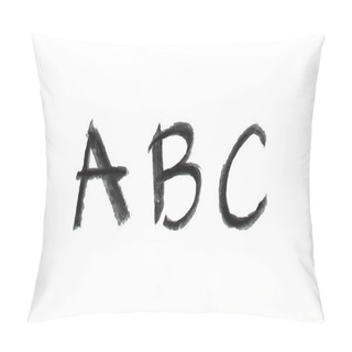 Personality  Hand Drawn Chalk A, B, C Pillow Covers