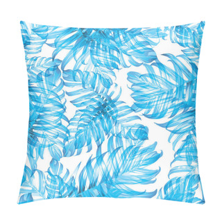 Personality  Palm Monstera Seamless Pattern. Pillow Covers